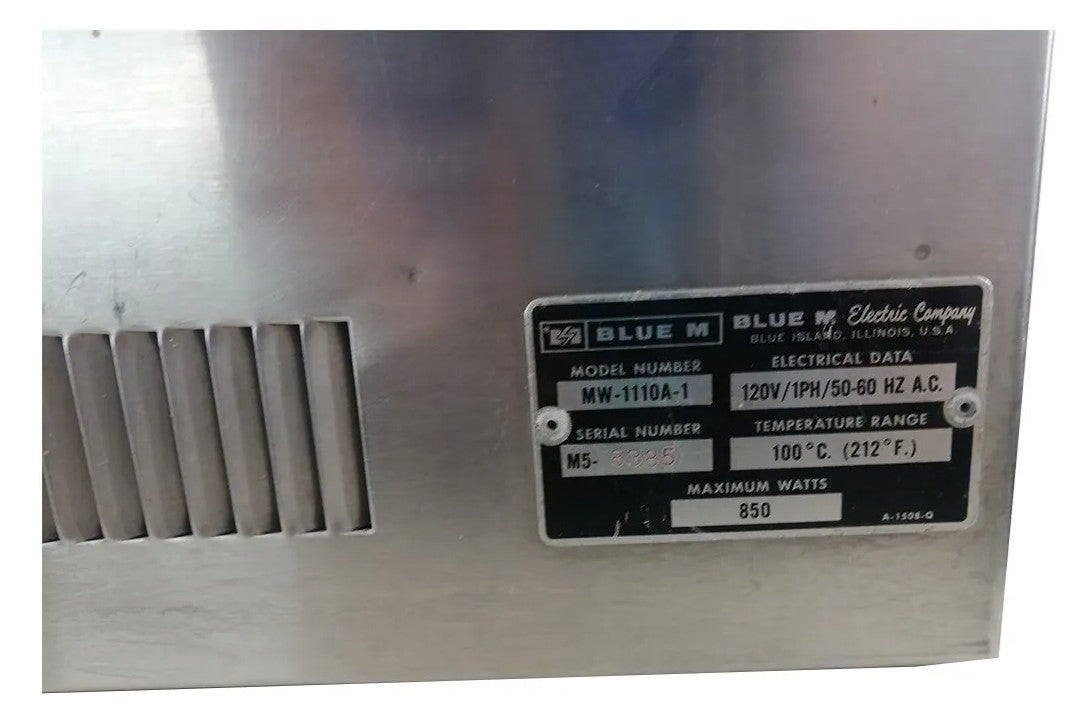 Blue M Magni Whirl Constant Temperatura 1110a-1 Refacciones